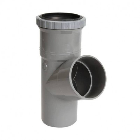 Raccord évacuation - Embranchement simple - Dilatation - Mâle/femelle - 67,3° - ø100mm
