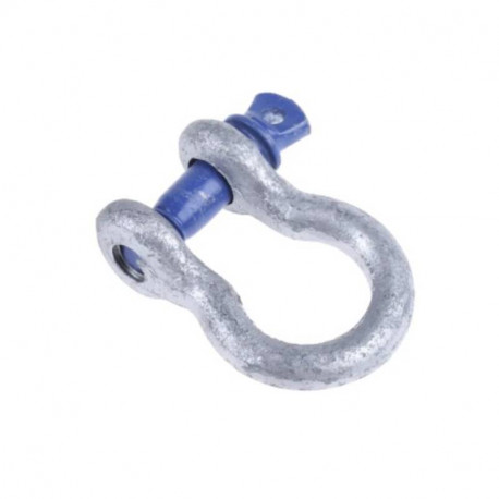 Manille à arc RS PRO - Broche à vis - 1T de charge - Acier zingué