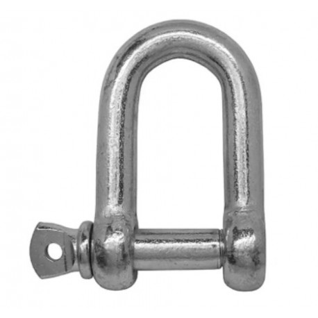 Manille en D RS PRO - Broche à vis Ø 8mm - L.32mm - Acier galvanisé