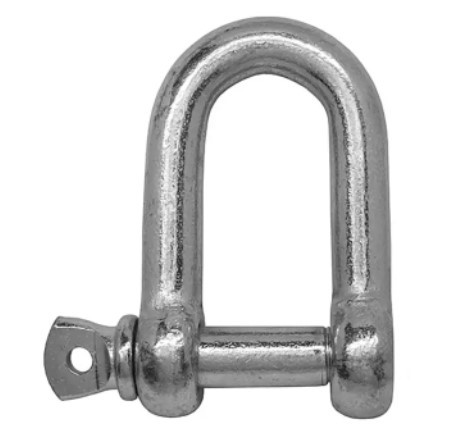 Manilles à Vis 5mm (3/16") - Lot De 4 Pour Levage Lourd - Acier Inoxydable Argenté