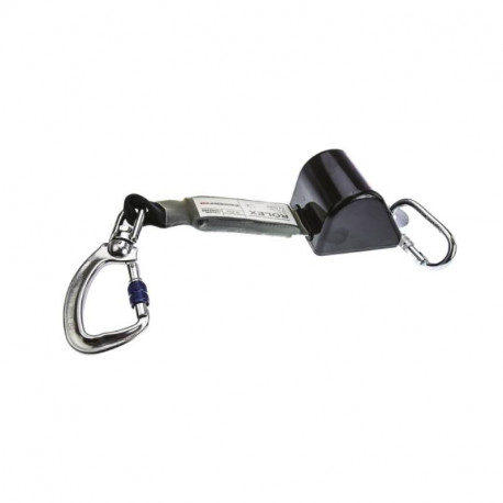 Sangle anti-chute RS PRO - Longueur 2m - Rétractable - Noir