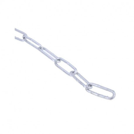 Chaîne de liaison RS PRO - Ø maillon 2.5mm - L.10m - Acier galvanisé - Charge max 30kg