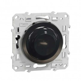 Variateur de lumière universel à composer Odace Schneider Electric - 2/3 fils - Anthracite