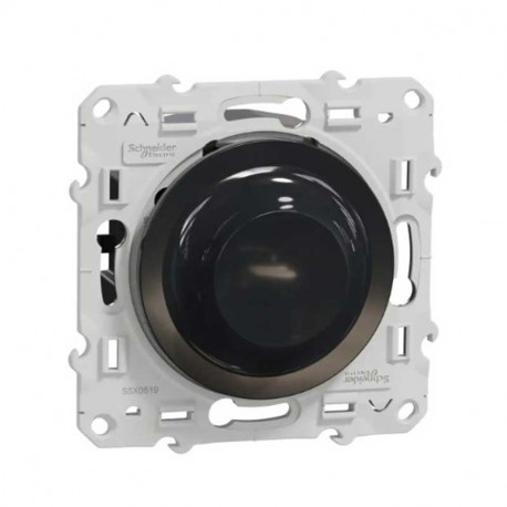 Variateur de lumière universel à composer Odace Schneider Electric - 2/3 fils - Anthracite