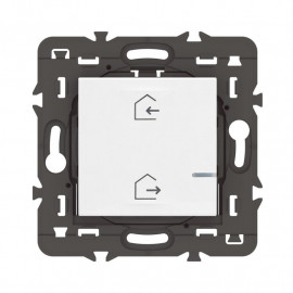 Commande sans fils 2 scénarios Départ/Arrivée pour installation connectée Mosaic with Netatmo Legrand - blanc sans plaque