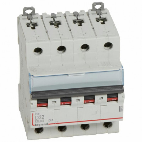 Disjoncteur DX3 4P Legrand - 6000A / 10kA - 32A - 400V