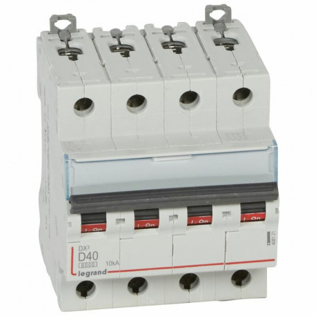 Disjoncteur DX3 4P Legrand - 6000A / 10kA - 40A - 400V