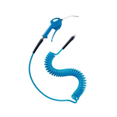 Kit Soufflette + Tuyau HELICOL 7 Prevost - 1/4" - 8 bar - Bleu