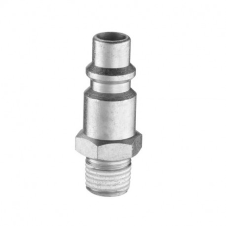 Embout fileté pour raccords rapides PREVOST - F.1/4" in M. 1/4" - ISO B8 - Acier traité