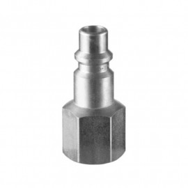 Lot de 2 embouts filetés pour raccords rapides PREVOST - M.1/4" in F. 1/4" - ISO B8 - Acier traité