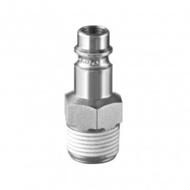 Lot de 2 embouts filetés pour raccords rapides PREVOST - F.3/8" in M. 3/8" - Européen 7.2/7.4mm - Acier traité