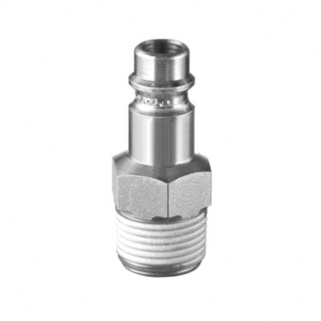 Lot de 2 embouts filetés pour raccords rapides PREVOST - F.1/2" in M.1/2" - Européen 7.2/7.4mm - Acier traité