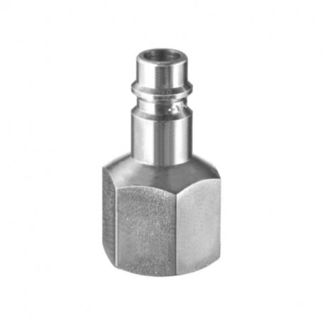 Lot de 2 embouts filetés pour raccords rapides PREVOST - M.1/4" in F.1/4" - Européen 7.2/7.4mm - Acier traité
