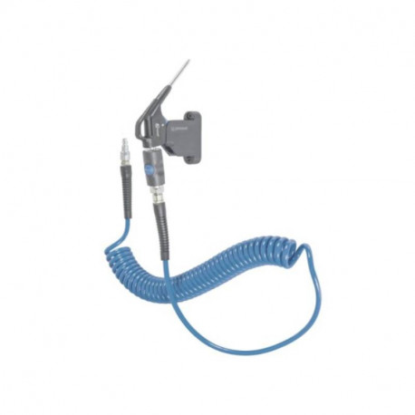 Kit Soufflette BGK 2CISFIX PrevoS1 + tuyau spiralé 4m Prevost - 1/4" - 8 bar - Bleu