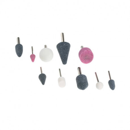 Set de 10 embouts de meulage TDG KIT10 Prevost - Tige Ø 3/6mm