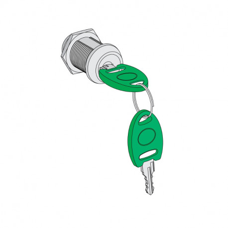 Serrure à clé - 1 barillet - Borne de charge de véhicules électriques EVlink