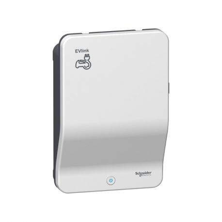 Borne de recharge véhicule électrique EVlink Wallbox - IP54 - 1 prise T2S - 11kW - Disjoncteur non inclus