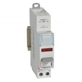 Interrupteur poussoir inverseur CX3 1 module - Double fonction - Avec voyant Led rouge 