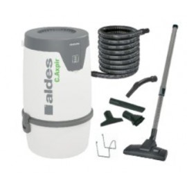 Pack C.Axpir®Comfort d'Aldes - 1600W - 230 m3/h - 64dB - avec set d'accessoires de nettoyage et berceau mural de fixation