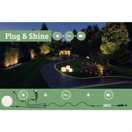 94268 - Lampe LED Smart Home Zigbee Cube Plug & Shine Paulmann - 2,8W