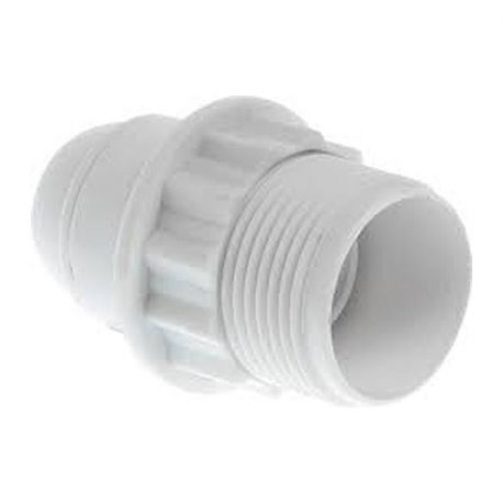 Douille classique double bague à connexion automatique - E14- Encliquetable - Blanc