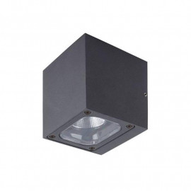 Applique murale extérieure KUBO Indigo - 2x6W - 3000K - IP54 - Anthracite