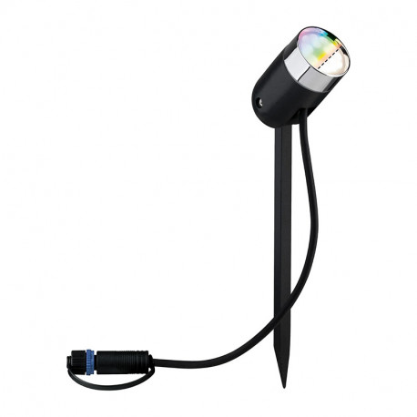 Spot individuel / Projecteur de jardin Plug & Shine LED Smart Home Zigbee Pike Paulmann - 1x4,5W - IP65 - Anthracite