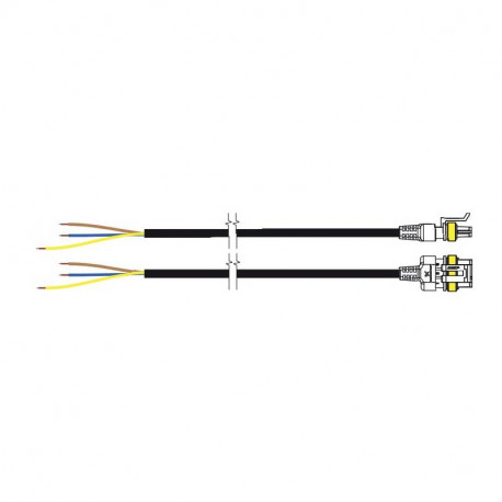 Câble signal PWM Mini Superseal Grundfos - Longueur 2m