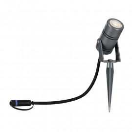 Projecteur de jardin LED Radon Plug & Shine Paulmann - 1x11W - IP65 - Gris