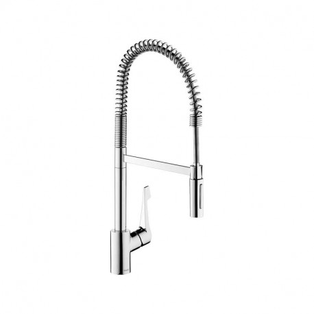 Mitigeur évier semi-pro Cento XXL Hansgrohe - Cuisine - Bec haut - 2 jets