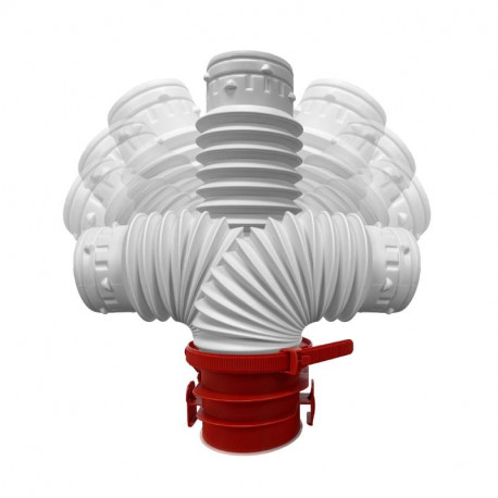Piquage flexible PFS80 Unelvent - Pour VMC OCTEO - Ø 80mm