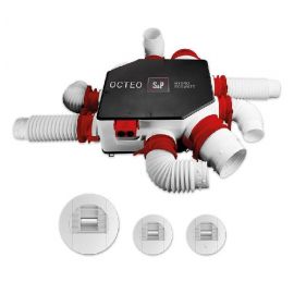 Kit VMC simple flux OCTEO HYGRO ECO HP Unelvent - à partir de 7.3 WThC - 6 sanitaires