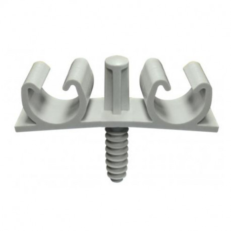 Sachet de 5 fixations Fix-Ring Multi Electricité doubles ING Fixations - Pour gaines et tubes - Ø16 à 20mm