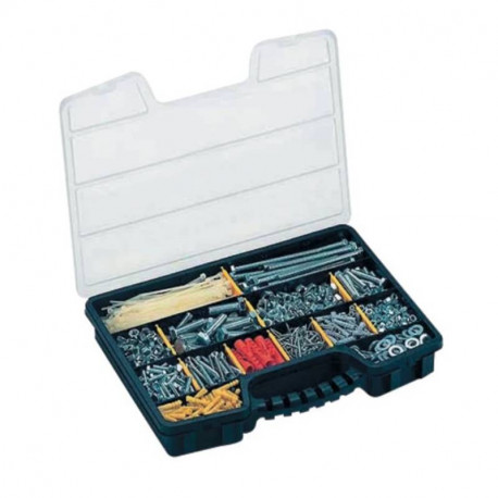 Boite compartimentée OPL 16 e-robur - 20 compartiments - avec poignée ergonomique - PVC - Noir