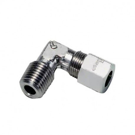 Raccord coudé mâle Parker Legris - ø 10mm à 3/8" - Inox