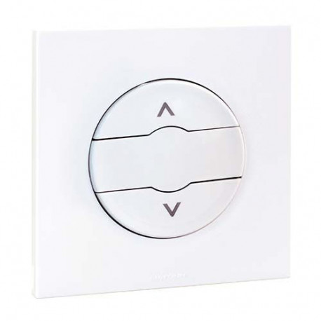 Interrupteur 3 positions volet roulant VMC Dune Eur'Ohm - Complet - Blanc - NF