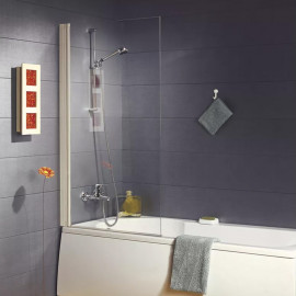 Pare baignoire Yuca YUCA60013 Aquance - 1 volet - Profilé blanc