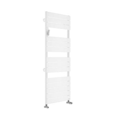 Radiateur sèche-serviettes Adélis Atlantic - Eau chaude - 491W - Blanc brillant