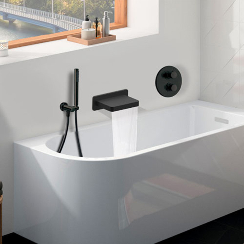 Rozin – ensemble de robinets de salle de bain et douche, avec mitigeur
