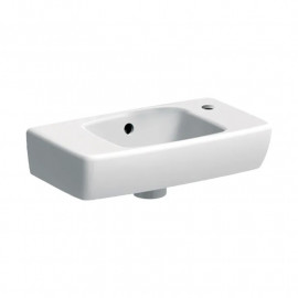 Lave mains compact Renova Geberit - 45x25 cm - Trou robinetterie à droite