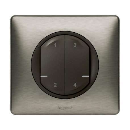 Commande sans fil 4 scénarios Celiane with Netatmo Legrand - Graphite - Complet
