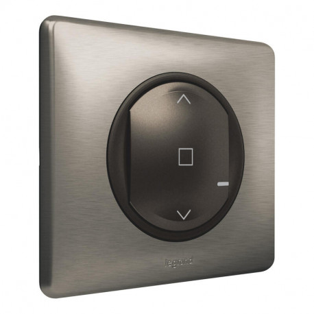Commande sans fil pour volet roulant connecté - Céliane with Netatmo Legrand - Tungstène - Complet