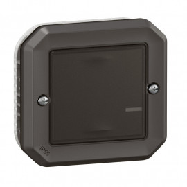 Interrupteur étanche option variateur Plexo with Netatmo Legrand - 5W à 125W LED - Sans neutre - Anthracite - Complet