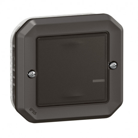 Interrupteur étanche option variateur Plexo with Netatmo Legrand - 5W à 125W LED - Sans neutre - Anthracite - Complet