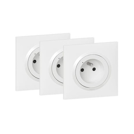 Lot de 10 prises connectées Dooxie with Netatmo Legrand - 2P+T - 16A - Blanc - Complet