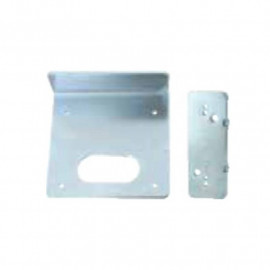 Plaque de fixation pour serrure série 5 ISEO - Acier - Gris