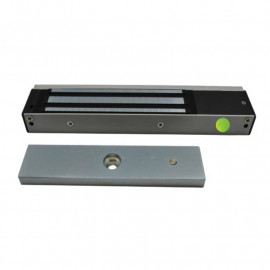 Ventouse électromagnétique à rupture de courant Izyx - 300kg - 12 ou 24 V DC - En applique - Gris