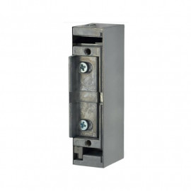 Gâche électrique universelle à encastrer Izyx - 12/24 V AC/DC - 450 kg - Réglable - Gris