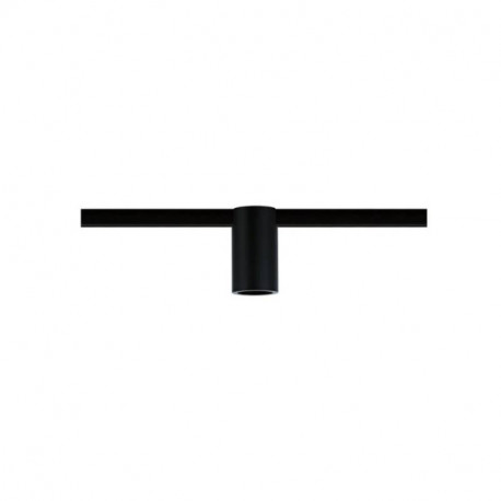 Spot individuel sur rail URail Ceiling Socket Paulmann - E27 - 20W max - Dimmable - Noir - Sans ampoule
