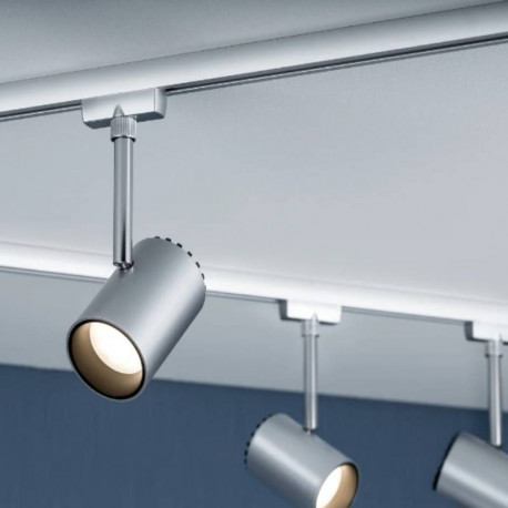 [95273- PAULMANN] Spot individuel sur rail Shine Paulmann - Chromé mat